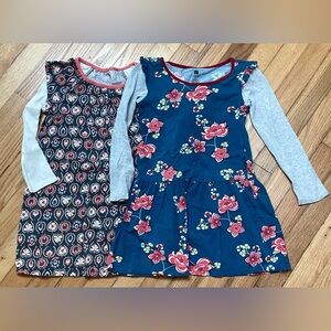 bundle of two Tea Collection long sleeve dresses size 6